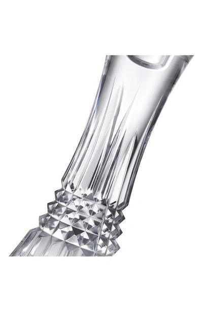 Waterford Lismore Diamond Set Of 2 7-inch Crystal Candlesticks In Clear
