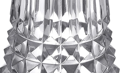 Waterford Lismore Diamond Set Of 2 7-inch Crystal Candlesticks In Clear