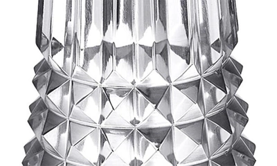 Waterford Lismore Diamond Set Of 2 7-inch Crystal Candlesticks In Clear