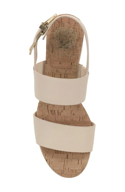 Shop Vince Camuto Miapelle Platform Wedge Sandal In Warm Vanilla