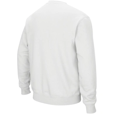 Shop Colosseum White Iowa Hawkeyes Arch & Logo Crew Neck Sweatshirt