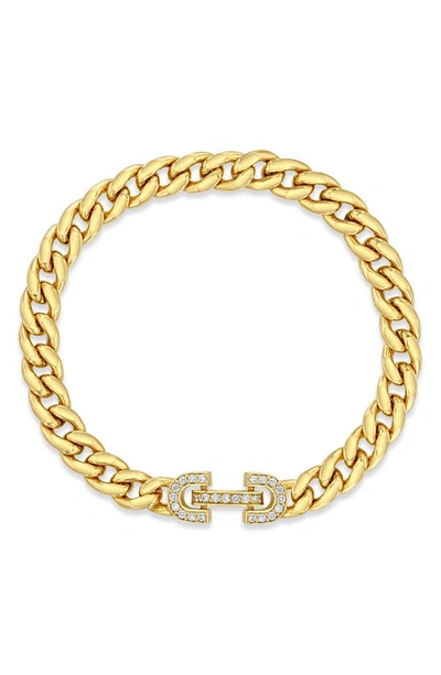 Zoë Chicco Women's Heavy Metal 14k Yellow Gold & 0.25 Tcw Diamond Large Curb-chain Bracelet In 14k Yellow Gold