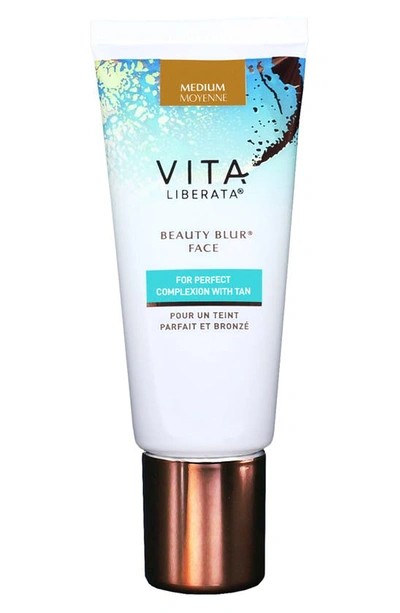 Shop Vita Liberata Beauty Blur Face With Tan, 1 oz In Medium Brown