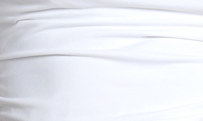 La Blanca Island Goddess Ruched One-shoulder Tankini Top In White