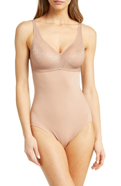 Shop Wacoal Elevated Allure Wirefree Shaping Bodysuit In Roebuck