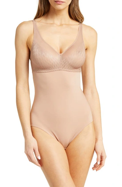 Wacoal Elevated Allure Wirefree Shaping Bodysuit In Roebuck