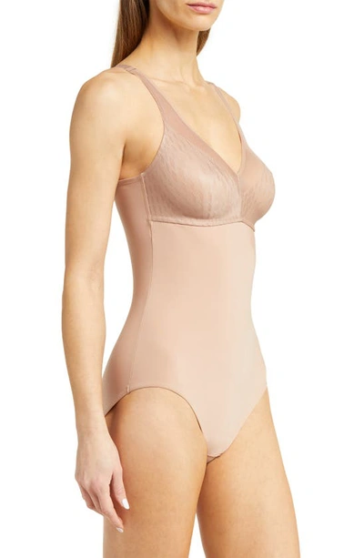 Wacoal Elevated Allure Wirefree Shaping Bodysuit In Roebuck