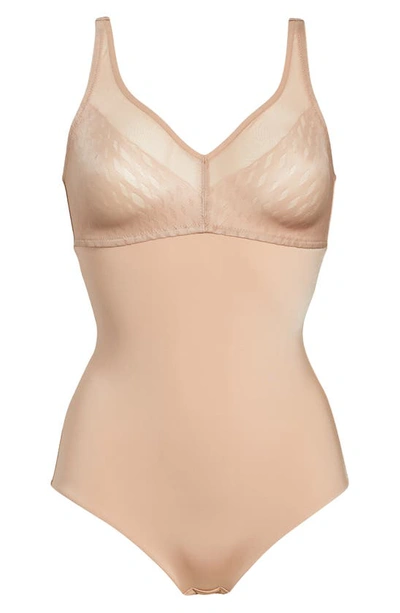 Shop Wacoal Elevated Allure Wirefree Shaping Bodysuit In Roebuck