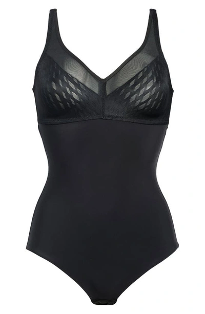 Shop Wacoal Elevated Allure Wirefree Shaping Bodysuit In Black