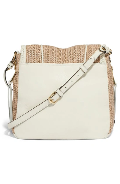Shop Aimee Kestenberg All For Love Convertible Leather Shoulder Bag In Raffia