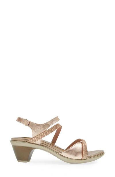 Naot Innovate Sandal In Soft Rose Gold Leather