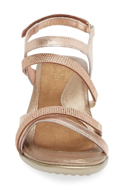 Naot Innovate Sandal In Soft Rose Gold Leather