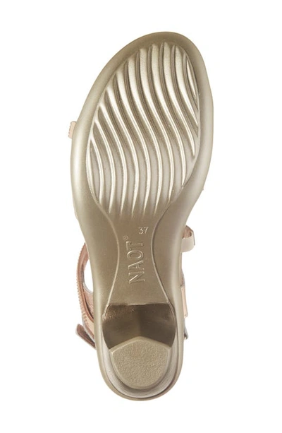 Naot Innovate Sandal In Soft Rose Gold Leather