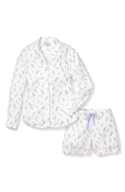 Shop Petite Plume Fields Of Provence Short Pajamas In White
