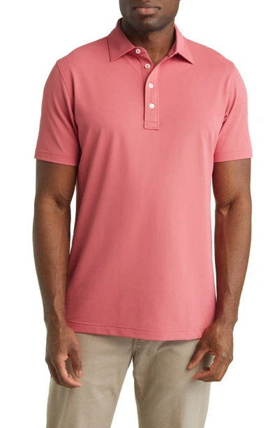 Shop Peter Millar Crown Soul Performance Polo In Cape Red