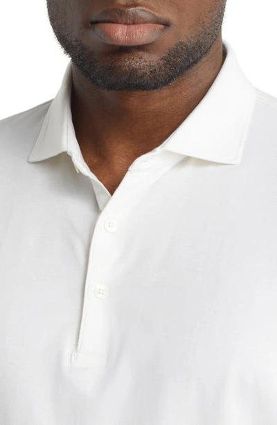 Shop Peter Millar Crown Crafted Excursionist Flex Cotton & Modal Polo In White