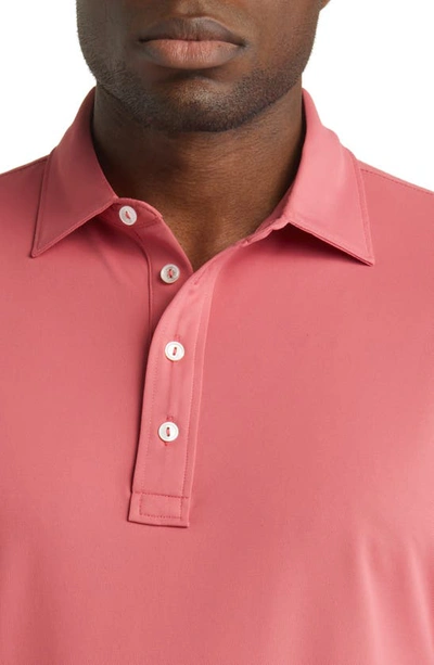 Shop Peter Millar Crown Soul Performance Polo In Cape Red