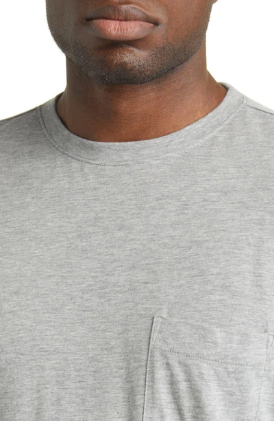Shop Peter Millar Seaside Pocket Cotton & Modal T-shirt In Coastal Grey