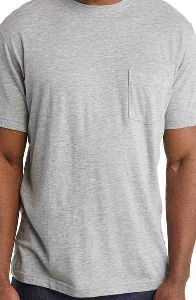 Shop Peter Millar Seaside Pocket Cotton & Modal T-shirt In Coastal Grey