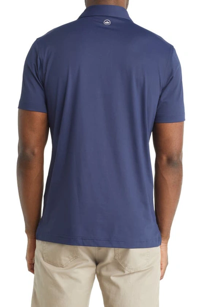 Shop Peter Millar Crown Crafted Solid Short Sleeve Performance Polo In Navy
