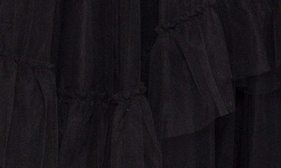 Betsy & Adam Women's Ruffled Tiered Gown In Black
