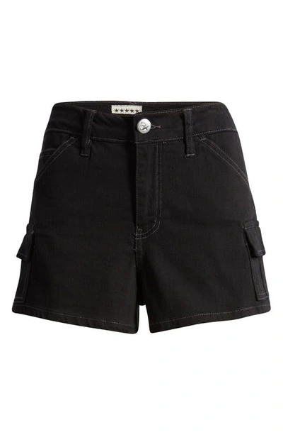 Shop Fivestar General Stretch Cotton Cargo Shorts In Black