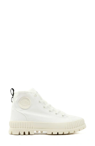 Shop Palladium Pallashock Mid Sneaker In Star White