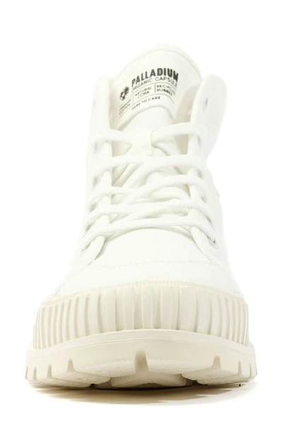 Shop Palladium Pallashock Mid Sneaker In Star White