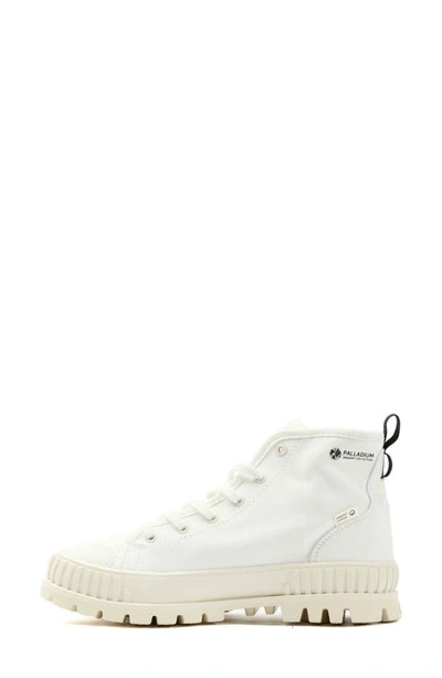 Shop Palladium Pallashock Mid Sneaker In Star White