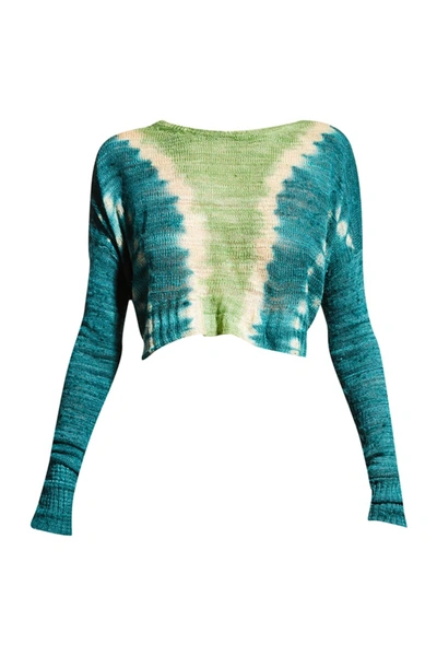 Shop Altuzarra 'delphi' Sweater In Samphire Shibori