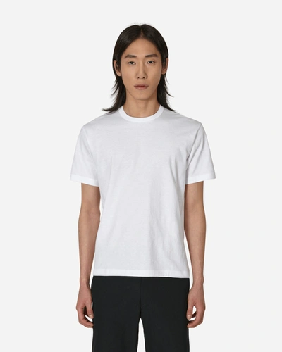 Shop Comme Des Garcons Black Nike Message Print T-shirt White In Black