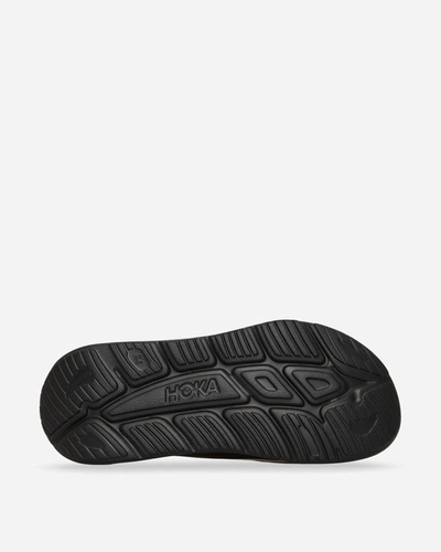 Shop Hoka One One Ora Recovery Slides 3 Black In Multicolor