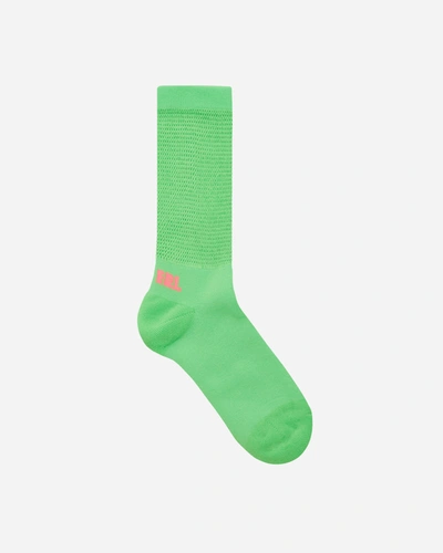 Shop Erl Logo Socks In Green