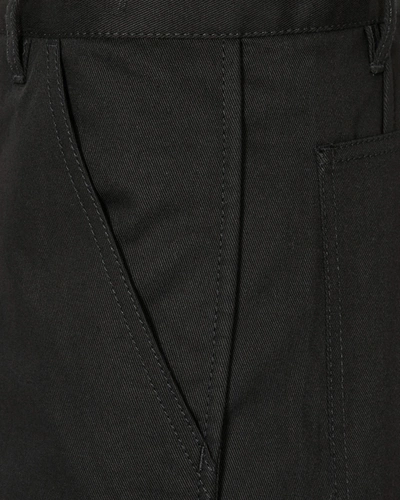 Shop Comme Des Garçons Shirt Cotton Twill Trousers In Black