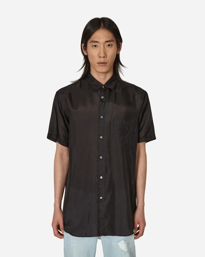 Shop Comme Des Garçons Shirt Wrinkled Cupro Shirt In Black