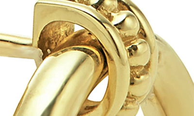 Lagos 18k Yellow Gold Caviar Polished Circle Drop Earrings In Gold