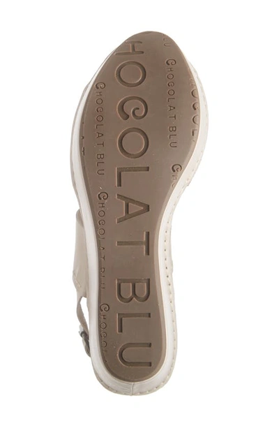 Shop Chocolat Blu Wymen Platform Wedge Sandal In Ice Leather