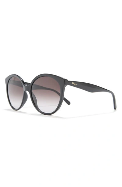 Ferragamo 58mm Tea Cup Full Rim Sunglasses In Black