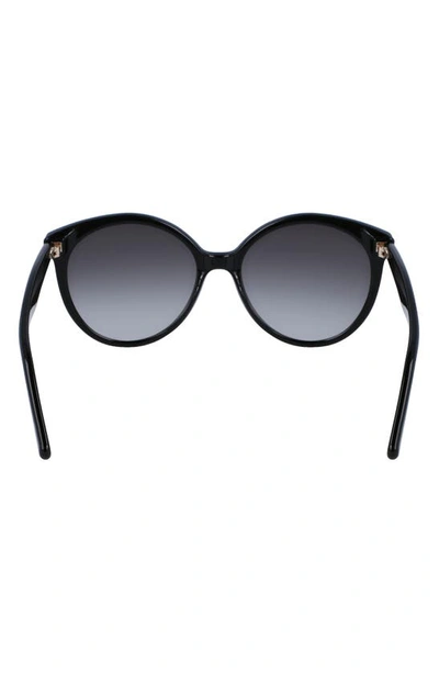 Ferragamo 58mm Tea Cup Full Rim Sunglasses In Black