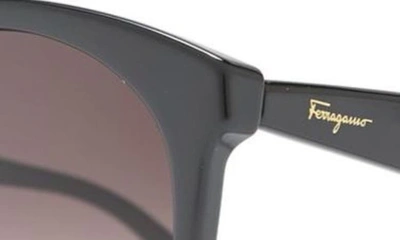 Ferragamo 58mm Tea Cup Full Rim Sunglasses In Black