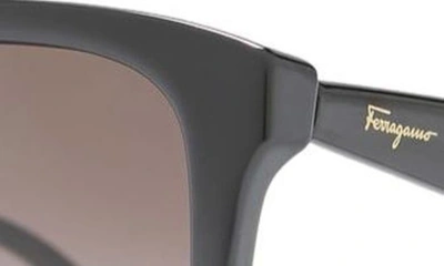 Ferragamo 56mm Square Sunglasses In Black