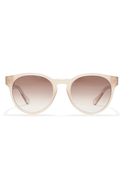Ferragamo 52mm Tea Cup Sunglasses In Crystal Sand