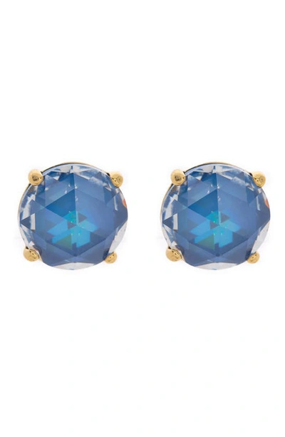 Shop Kate Spade Boxed Round Stud Earrings In Sapphire