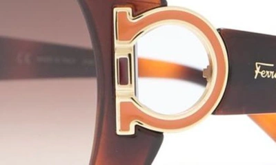 Ferragamo 57mm Oversized Sunglasses In Dark Tortoise