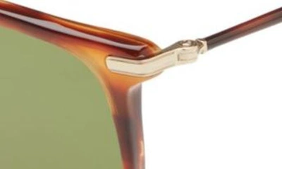 Ferragamo Salvatore  57mm Square Sunglasses In Striped Brown