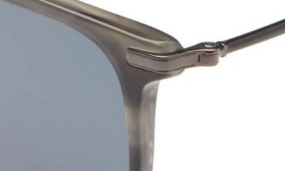 Ferragamo Salvatore  57mm Square Sunglasses In Striped Grey