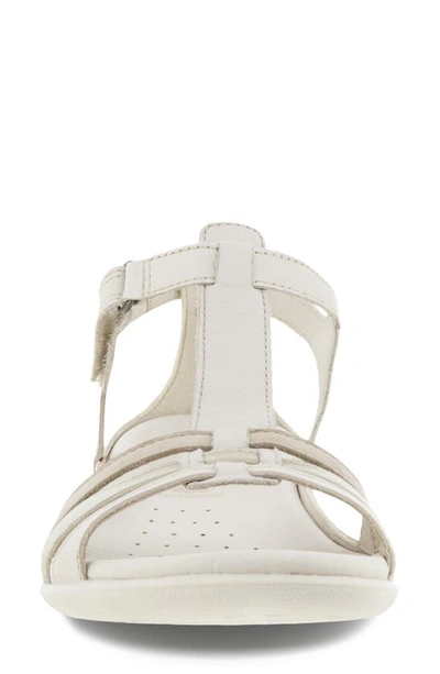 Shop Ecco 'flash' Sandal In Limestone/ White Gold/ Beige