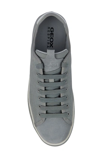 Shop Geox Pieve Canvas Sneaker In Light Grey