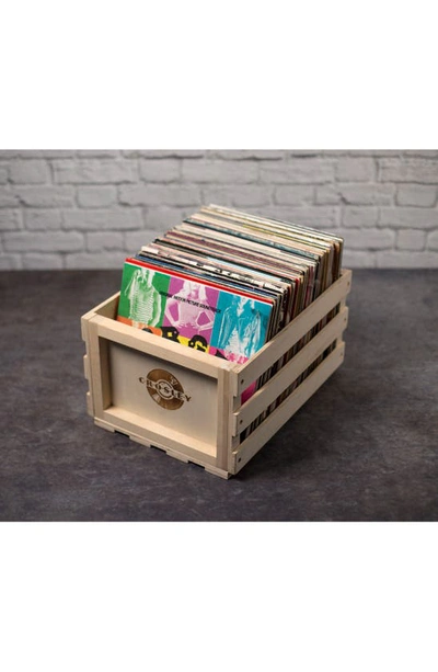 Crosley Radio Record Storage Crate In Natural