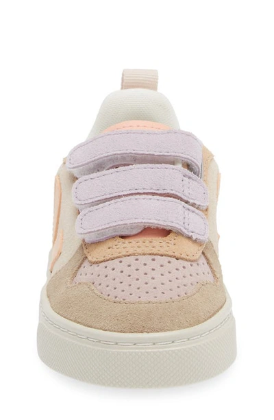 Shop Veja Kids' Small V-10 Sneaker In Beige Multi